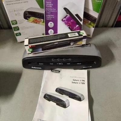 Fellows Sm Ofc Laminator,  Laminating Pouches& Paper Punch