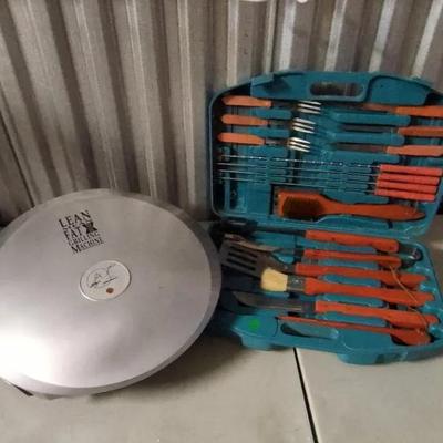 Lean Mean Fat Grilling Machine & Grilling  Tools