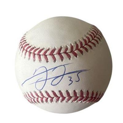 Lot 089   
Frank Thomas signed Ball Beckett Coa
