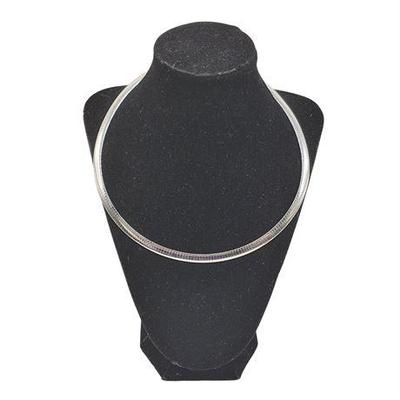 Lot 034  
10K Yellow & White Gold Omega Necklace