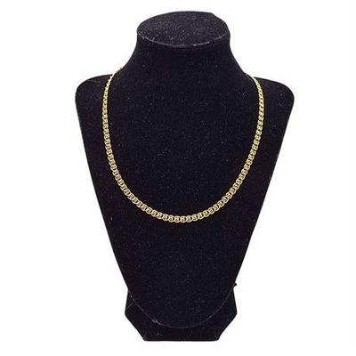 Lot 004   
10K Yellow Gold Italian Chain Necklace