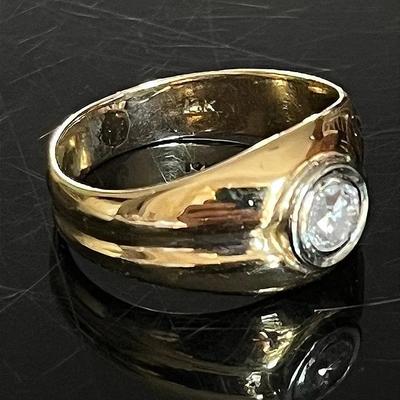 14K Yellow Gold Diamond Ring