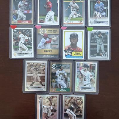 Baseball Card Lot. Shohei Ohtani, Mike Trout, Acuna Jr., Juan Soto, Witt Jr., and More