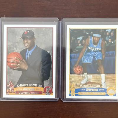 2003 Topps Basketball - Dwyane Wade and Carmelo Anthony Rookie Cards