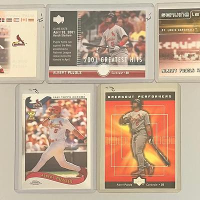 5 - Collectible Albert Pujols Baseball Cards