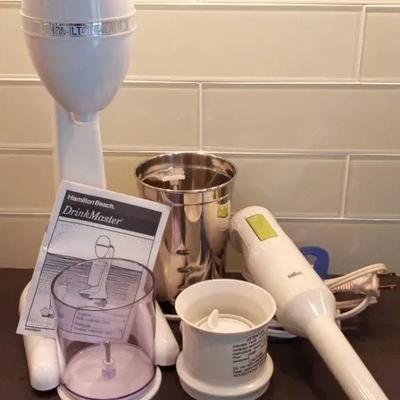 Hamilton Beach Drink Master And Braun Hand Mixer