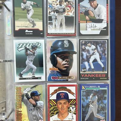 Over 300 Vintage Baseball Cards. Ken Griffey Jr., Ichiro, Derek Jeter, George Brett, and More