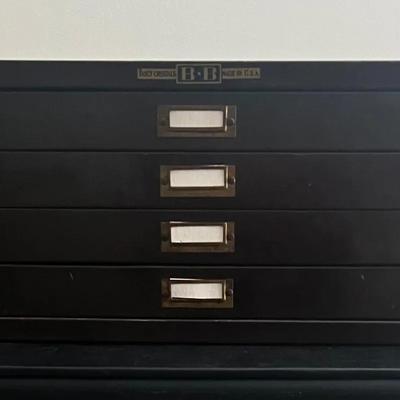 Antiques Watchmaker’s Cabinet Filled With Watch Parts #1