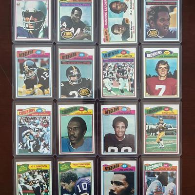 1977 Topps Football Complete Set. Steve Largent Rookie, Walter Peyton, and More