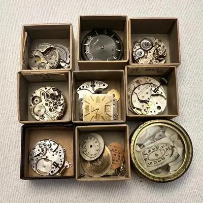 Antique Ladies/Mens Watch Movements & Parts, Baylor, Swiss, Illinois, 