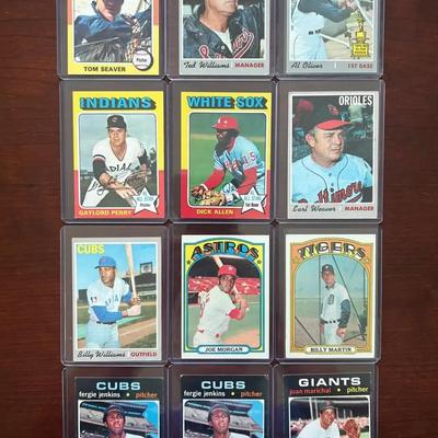 Vintage Baseball Cards. Tom Seaver, Ted Williams, Joe Morgan, and More