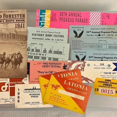 Collection Of Vintage Kentucky Derby & Churchill Downs Ephemera