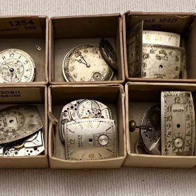 Antiques Gruen Ladies/Mens Watch Movements & Parts