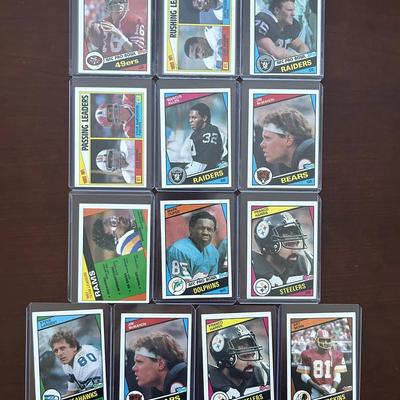 1984 Topps Football Cards. Eric Dickerson Rookie, Joe Montana, Dan Marino, and More