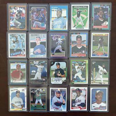 Vintage Rookie Baseball Cards. Ichiro, Bo Jackson, Greg Maddux, Kirby Puckett, and More