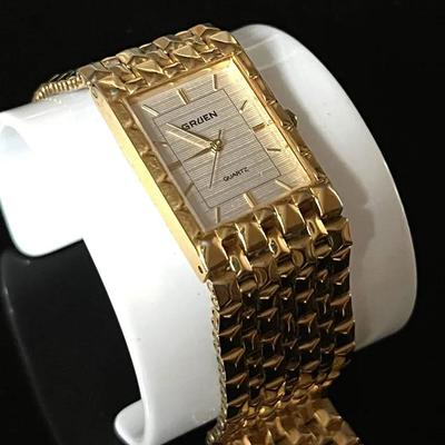 Gruen Stainless Steel Quartz Watch