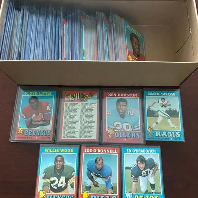 Over 175 1971 Topps Football Cards.
