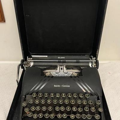 Antique Black Smith - Corona Silent Typewriter In Case