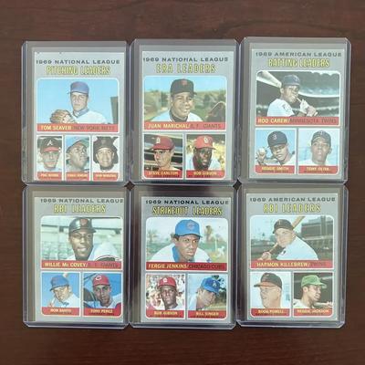 1970 Leaders Cards. Tom Seaver, Bob Gibson, Reggie Jackson, and More