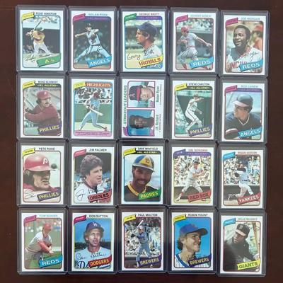 1980 Topps Baseball Complete Set. Rickey Henderson Rookie. Nolan Ryan, Pete Rose and More