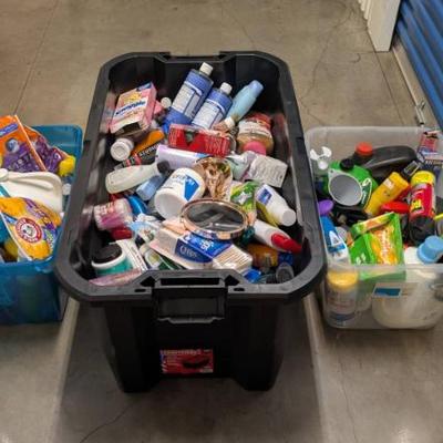 WST024 Used and Unused Cosmetics and Chemicals up for Auction. Very Very Heavy! 100 LBS +!