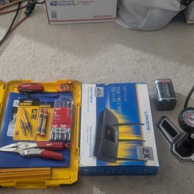 WST113 Items from "DeWALT", "LINKSYS", "SCHWINN" and "EVEREADY" Up for Auction!