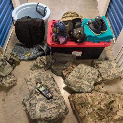 WST061 US Military Gear and Accessories. Up for Auction!