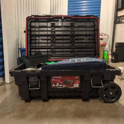 WST063 A "HUSKY" Rolling Toolbox & Miscellaneous Items. Bid to Win. See Pictures in the Description.