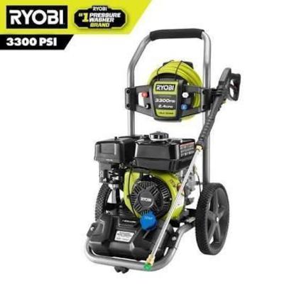 WST026 Ryobi 3300 PSI 4.2GPM Pressure Washer.