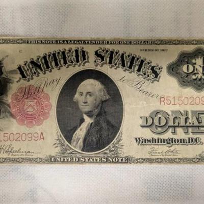 WST123 (1)1917 "UNITED STATES DOLLAR" Currency for Collectors.
