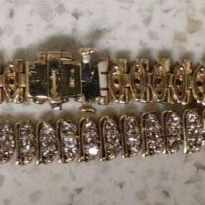 WST022 "14K GOLD" Diamond Tennis Bracelet up for Auction! "She will Love You For It." Bid to Win.