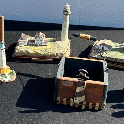 Assorted Lot of Lighthouse Collectibles - Great for Coastal Decor