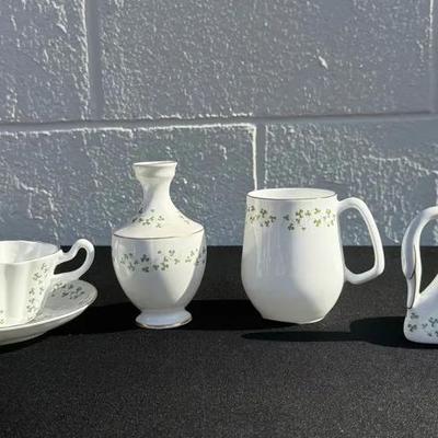 Royal Tara Shamrock fine bone china set