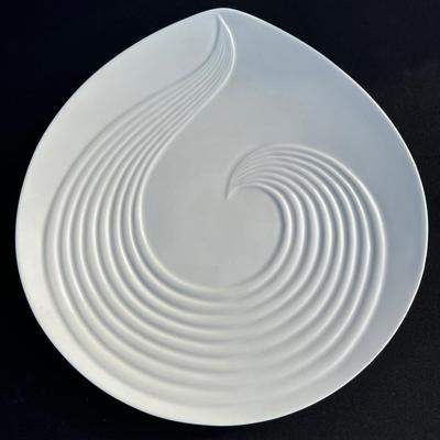 Modernist Belleek Ireland Porcelain Serving Plate / Dish