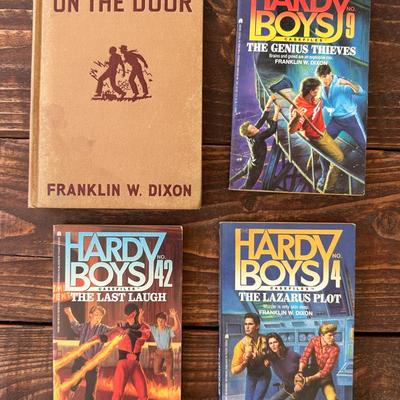 A fantastic collection of four vintage Hardy Boys books by Franklin W. Dixon, 