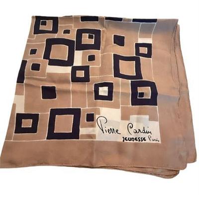 Lot 035-025  
Pierre Cardin Jeunesse Luxury Silk Scarf, Vintage