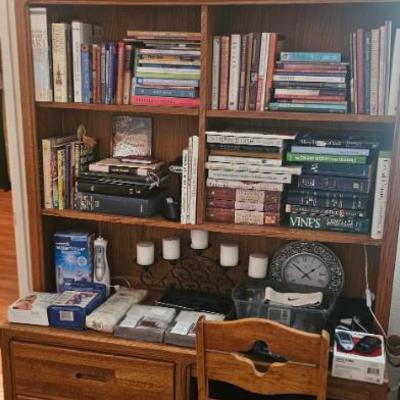 Books $1 each.  Desk SOLD