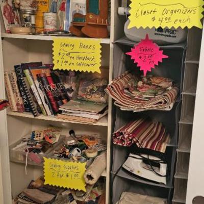 Sewing Supplies and books
