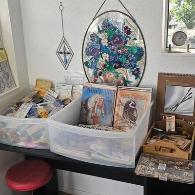 Crafting supplies and books $1 each