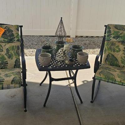 Pr Rocking Chairs with cushions now $75