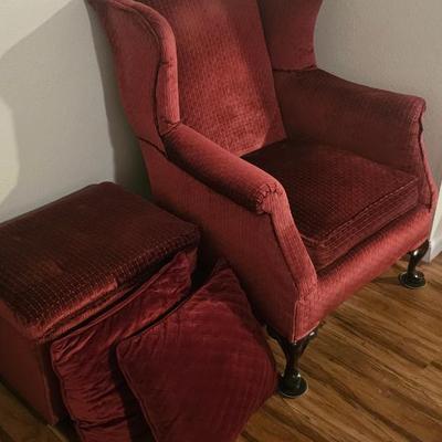 Chair with storage stool now $31.25