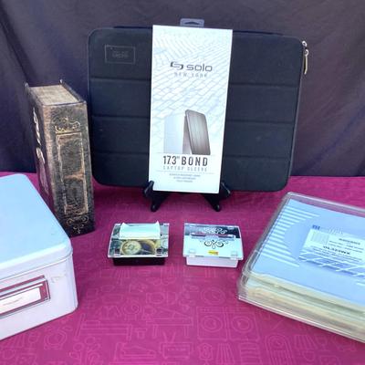 Brand New Laptop Sleeve, Post It Note Dispensaries, Container Boxes And Stickers