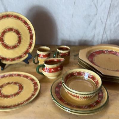 Festive Dish Set, Made In Mexico
