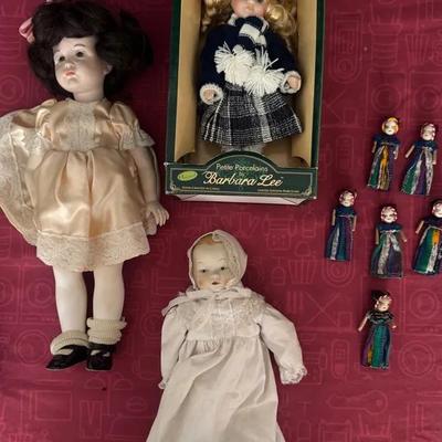 Various Vintage Collectors Dolls (2 Antique)