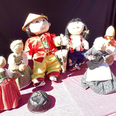 Vintage Doll Collection (Rice Paddy, Burlap Dolls, Wooden Viking And More)