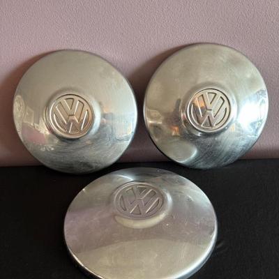 Qty 3 - Vintage VW Hubcaps (1982-1988 Rabbit/Cabriolet/Gulf/Jetta)	