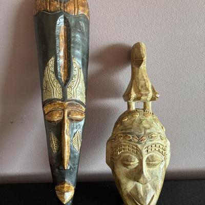 Hand Carved Masks From Ghana	