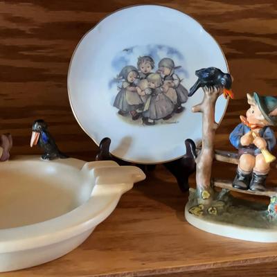 Hummel Ashtray, Figurines & Decorative Plate