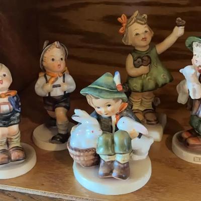 Charming Collection of Five Goebel M.I. Hummel Figurines