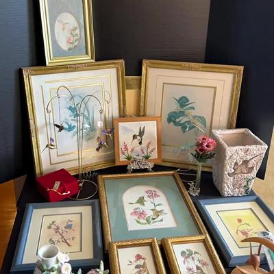Hummingbird Art & Décor Collection Featuring Cloisonné Set